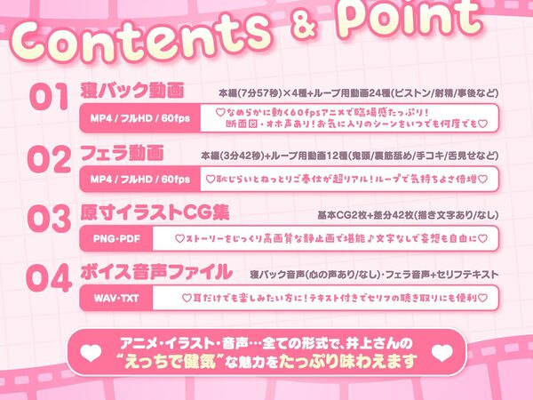 【Live2D×フルボイスアニメ】真面目でどスケベな井上さんのめっちゃえっちなうごイラ〜ゴムあり→快楽堕ち生中出し&唾液たっぷりフェラでご奉仕〜【断面図あり】 画像4