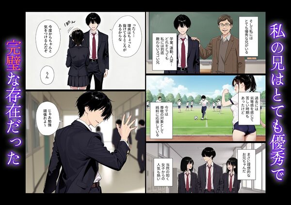 完璧だった兄が彼女にフラれて崩壊、妹への中出し依存セックスがもう止まらない 画像1